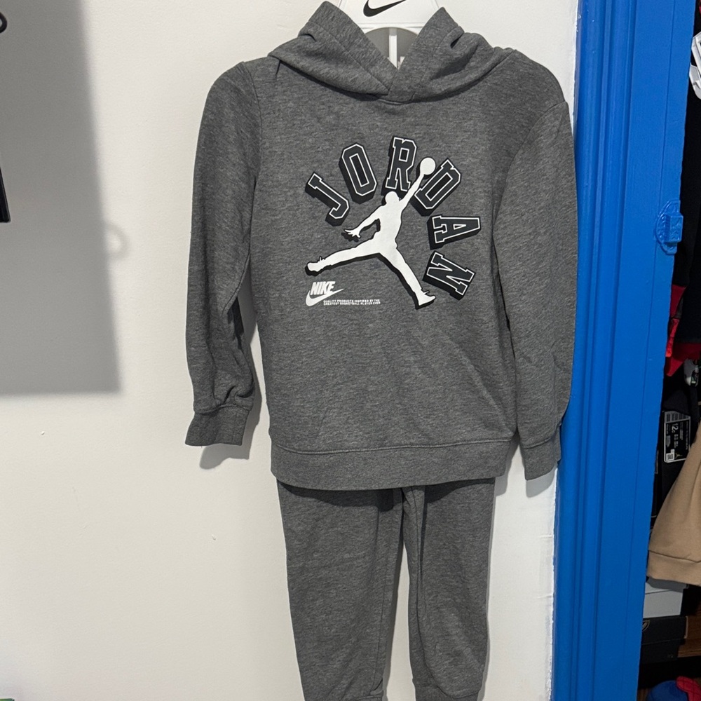 Jordan Charcoal Hoodie and Joggers Set